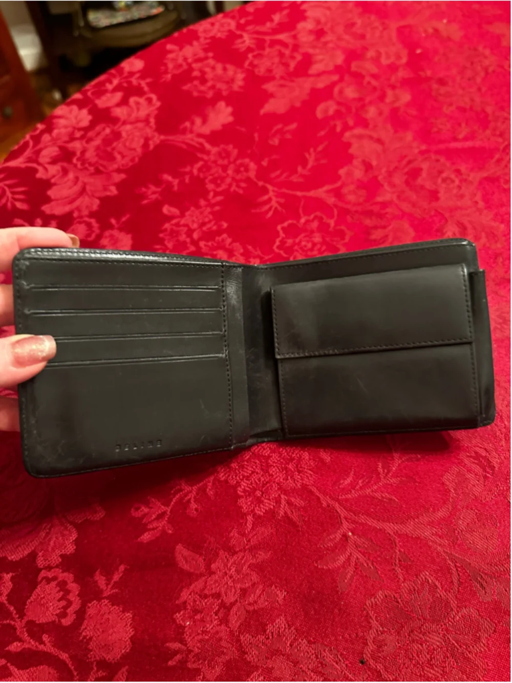 Celine Black Macadam Triomphe Coated Canvas Bifold Wallet